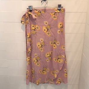Madewell Pink wrap skirt. Size 10 (fits like 8).